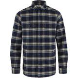 Fjällräven övik heavy flannel shirt Fjällräven Övik Heavy Flannel Shirt - Dark Navy/Buckwheat Brown