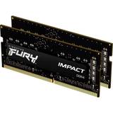 32 GB - SO-DIMM DDR4 RAM minnen Kingston FURY IMPACT DDR4 3200MHZ 32GB (KF432S20IBK2 / 32)