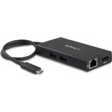 Kablar StarTech USB C-2xUSB A/HDMI/RJ45/USB C M-F 0.3m