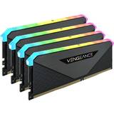 128 GB - Belysning - DDR4 RAM minnen Corsair Vengeance RGB RT Black DDR4 3200MHz 4x32GB (CMN128GX4M4Z3200C16)