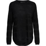 8 - Dam Tröjor Only Caviar Texture Knitted Pullover - Black