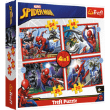 Trefl Spider-Man Klassiska pussel Trefl Disney Marvel Spiderman 4 in 1