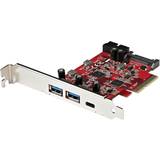 PCIe x4 - USB Type-A Kontrollerkort StarTech PEXUSB312A1C1H