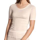 28 - Dam Överdelar Calida True Confidence Shirt Short Sleeve - Light Ivory