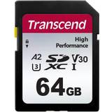 Compact Flash - SDXC Minneskort Transcend 330S SDXC UHS-I U3 V30 A2 64GB