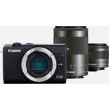 Canon Spegellösa systemkameror Canon EOS M200 + 15-45mm IS STM + 55-200mm IS STM