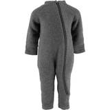6-9M Underställ Barnkläder Mikk-Line Baby Wool Suit - Anthracite Melange (50005)