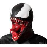 Gummi/Latex Maskerad Masker Th3 Party Monster Mask Red/Black