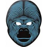 Blå - Unisex Masker Th3 Party Gorilla LED Mask
