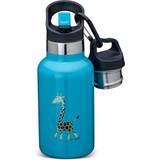 Turkosa Barntermosar Carl Oscar TEMPflask Turquoise Giraffe 350ml