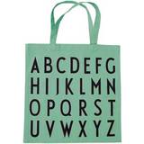 Tygkassar Design Letters Favourite Tote Bag ABC - Green
