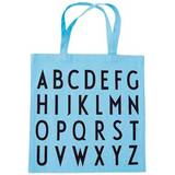 Blåa Tygkassar Design Letters Favourite Tote Bag ABC - Light Blue
