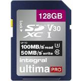 Integral SDXC Minneskort & USB-minnen Integral UltimaPro Premium SDXC Class 10 UHS-I U3 V30 A1 100/90MB/s 128GB