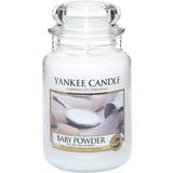 Yankee Candle Vita Inredningsdetaljer Yankee Candle Baby Powder Large Doftljus 623g