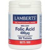 Lamberts Kosttillskott Lamberts Folic Acid 400µg 100 st