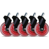 Gear4U Gamingstolar Gear4U Rush Gaming Chair Casters (5 Pieces) - Red