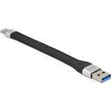 Platt - USB A-USB C - USB-kabel Kablar DeLock USB A-USB C 3.2 (Gen1) 0.1m