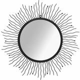 Svarta Speglar vidaXL Sunburst Väggspegel 79.8cm