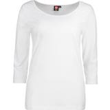 ID Ladies Stretch 3/4 Sleeved T-Shirt - White