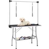 vidaXL Adjustable Dog Grooming Table with 2 Loops