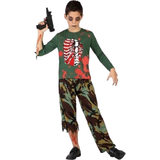 Th3 Party Kostym för Barn Zombie Soldat