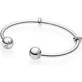 Pandora Armband på rea Pandora Moments Open Bangle Bracelet - Silver