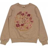 Wheat Flower Circle Embroidery - Khaki Melange