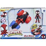 Actionfigurer Hasbro Marvel Spidey & His Amazing Friends Change 'N Go Techno Racer & 4 Miles Morales: Spider-Man