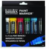 Liquitex Pennor Liquitex Fluorescent Paint Marker 15mm 6-pack