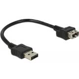 USB A-USB A - USB-kabel Kablar DeLock Easy USB A-USB A 2.0 M-F 0.2m