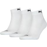 Puma Kläder Puma Unisex Cushioned Quarter Socks 3-pack - White