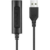 Svarta - USB-kabel Kablar Sandberg Headset USB A - 3.5mm M-F 1.5m