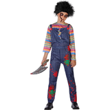 Ansiktshår - Djävular & Demoner Maskeradkläder Th3 Party Evil Doll Costume for Children