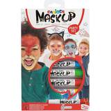 Djur - Uppblåsbar Maskeradkläder Kärnan Carioca Ansiktsfärger 6-pack Klassiska Färger