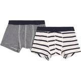 Petit Bateau Boy's Striped Organic Cotton Boxer Shorts 2-pack- Variante-1 (A01FR00040)