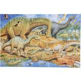 Trä Golvpussel Floor Puzzle Dinosaurs 48 Bitar