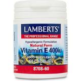 Lamberts Vitaminer & Kosttillskott Lamberts Natural Vitamin E 400iu 60 st