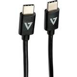 V7 Rund - USB-kabel Kablar V7 USB C-USB C 2.0 1m