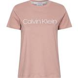Calvin Klein 12 - Dam T-shirts Calvin Klein Organic Cotton Logo T-Shirt - Muted Pink