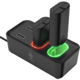 Deltaco Laddstationer Deltaco Xbox Series S/X Dual Rechargeable Battery Packs Charging Station - Black