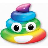 Summer Fun Plastleksaker Utomhusleksaker Summer Fun Rainbow Poo Air Mattress