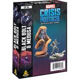 Miniatyrspel - Superhjältar Sällskapsspel Atomic Marvel Crisis Protocol Black Bolt & Medusa