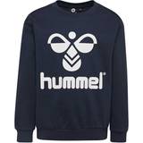 Bomull Sweatshirts Barnkläder Hummel Dos Sweatshirt - Black Iris (213852-1009)