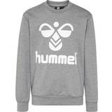 Bomull Sweatshirts Barnkläder Hummel Dos Sweatshirt - Medium Melange (213852-2800)