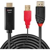 Kablar Lindy HDMI-DisplayPort/USB A 0.5m
