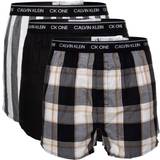 Calvin Klein Kalsonger Calvin Klein One Slim Fit Boxer 3-pack - Level Stripe/Black/Field Plaid
