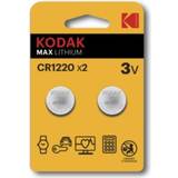 Kodak Batterier - Knappcellsbatterier Batterier & Laddbart Kodak CR1220 2pcs