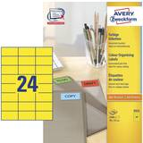 Kontorsmaterial Avery Colour Organising Labels A4