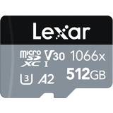 LEXAR 512 GB - microSDXC Minneskort LEXAR Professional microSDXC Class 10 UHS-I U3 V30 A2 1066x 512GB