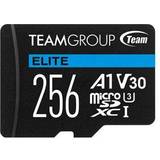 TeamGroup microSDXC Minneskort & USB-minnen TeamGroup Elite microSDXC Class 10 UHS-I U3 V30 A1 90/45MB/s 256GB